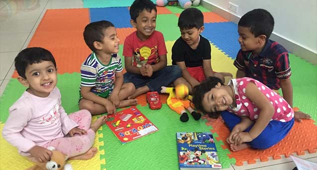 Children engaged in a hands-on activity