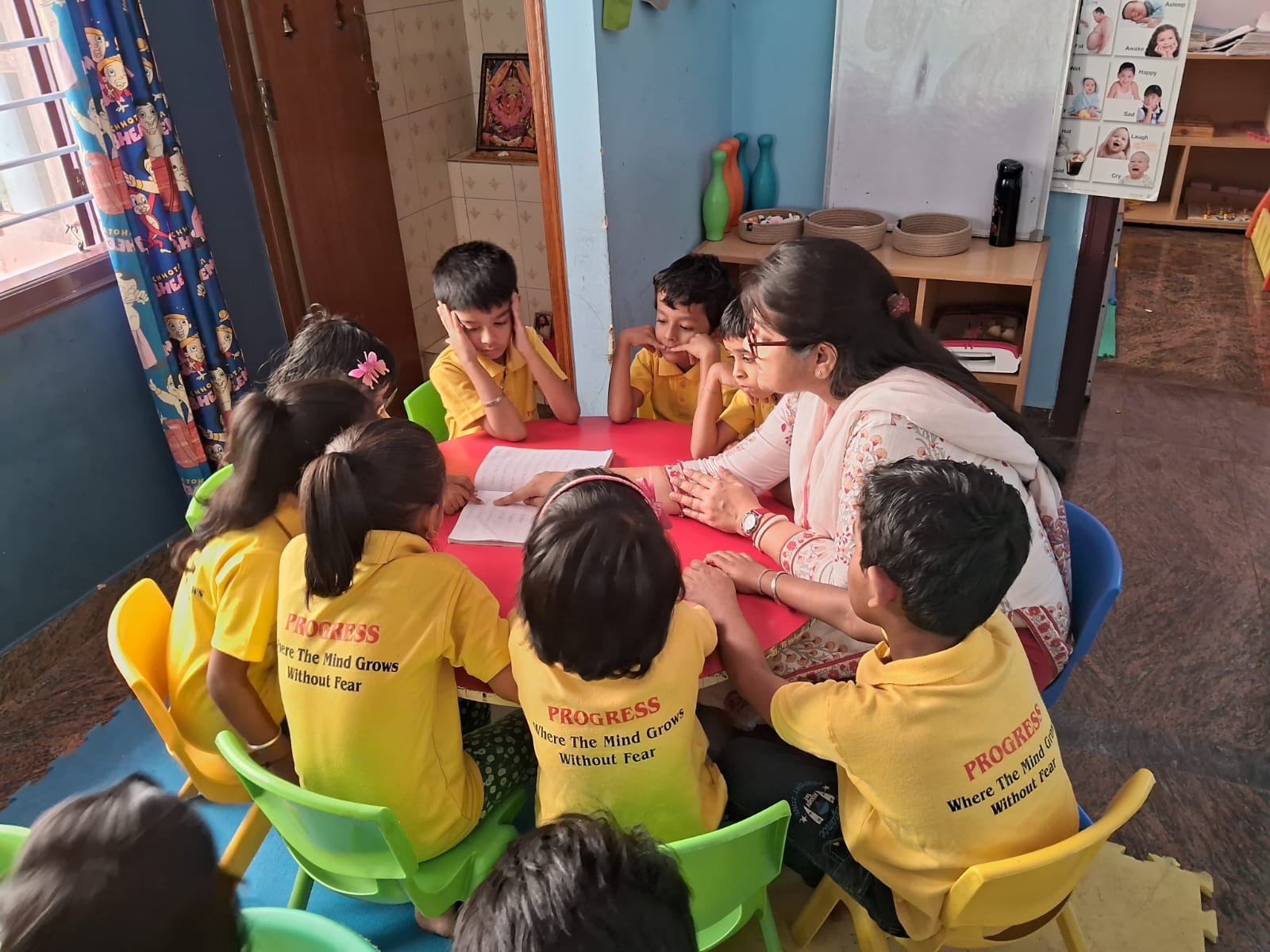 Bright classroom facilities at Progress Preschool